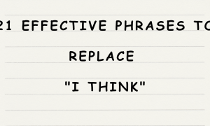 English365plus.com - Confused Words - 21 Effective Phrases to Replace I Think in English Conversation