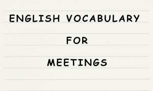 English365plus.com - English Vocabulary for Meetings